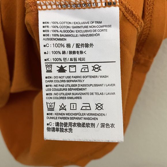 Arcteryx Shirt Mens Size Large Orange Graphic Short Sleeve Hiking Outdoor - Picture 9 of 9